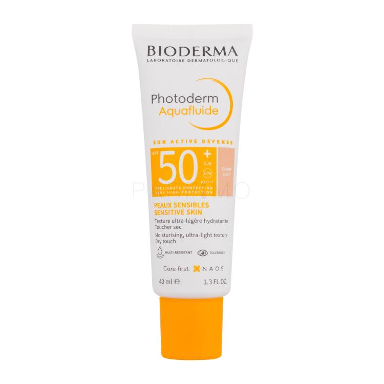 BIODERMA Photoderm Aquafluid Tinted SPF50+ Fényvédő készítmény arcra 40 ml Változat Light