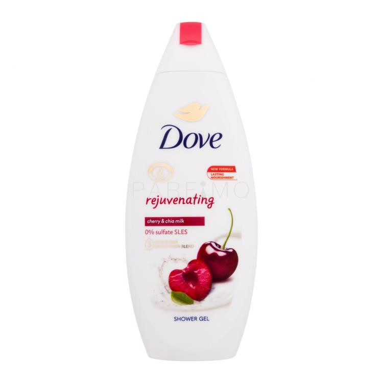 Dove Rejuvenating Cherry &amp; Chia Milk Tusfürdő nőknek 250 ml