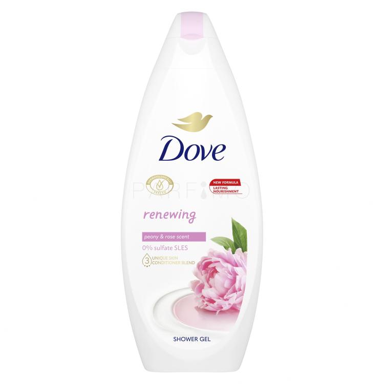 Dove Renewing Peony &amp; Rose Scent Shower Gel Tusfürdő nőknek 250 ml