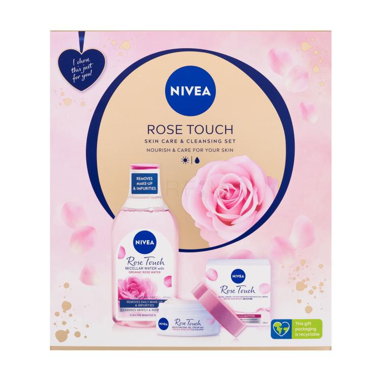 Nivea Rose Touch Ajándékcsomagok Rose Touch micellás víz 400 ml + Rose Touch nappali gélkrém 50 ml