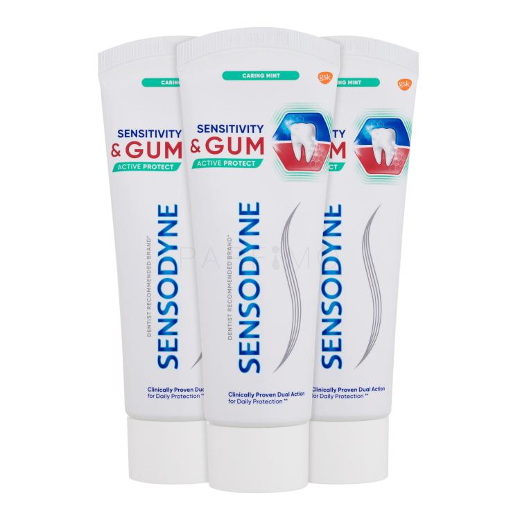 Sensodyne Sensitivity &amp; Gum Caring Mint Trio Fogkrém Szett