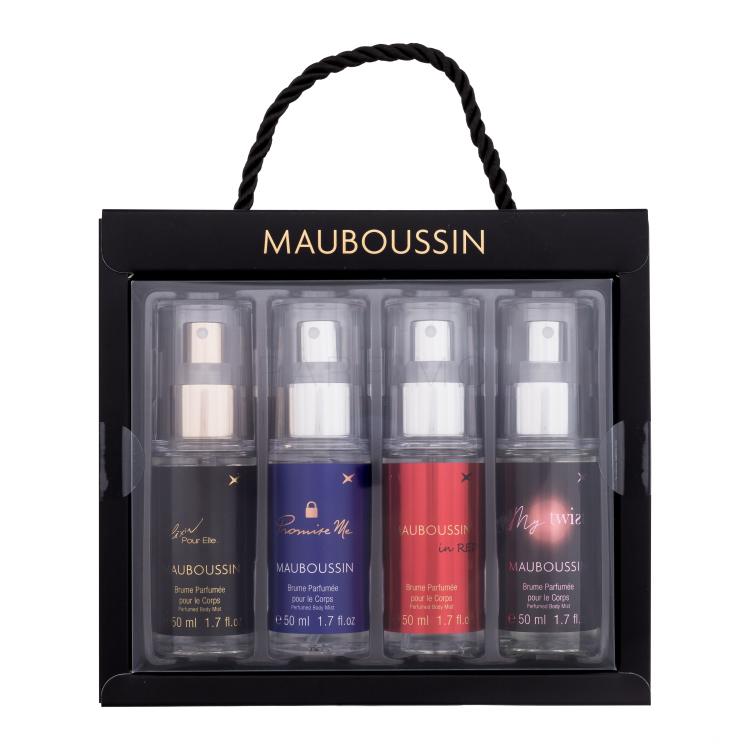 Mauboussin Mauboussin Collection Ajándékcsomagok Elixir Pour Elle testpermet 50 ml + Promise Me testpermet 50 ml + Mauboussin In Red testpermet 50 ml + Mauboussin My Twist testpermet 50 ml