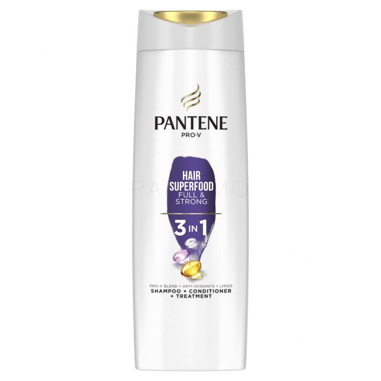 Pantene Superfood Full &amp; Strong 3 in 1 Sampon nőknek 360 ml