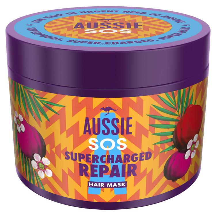 Aussie SOS Supercharged Repair Hair Mask Hajpakolás nőknek 450 ml