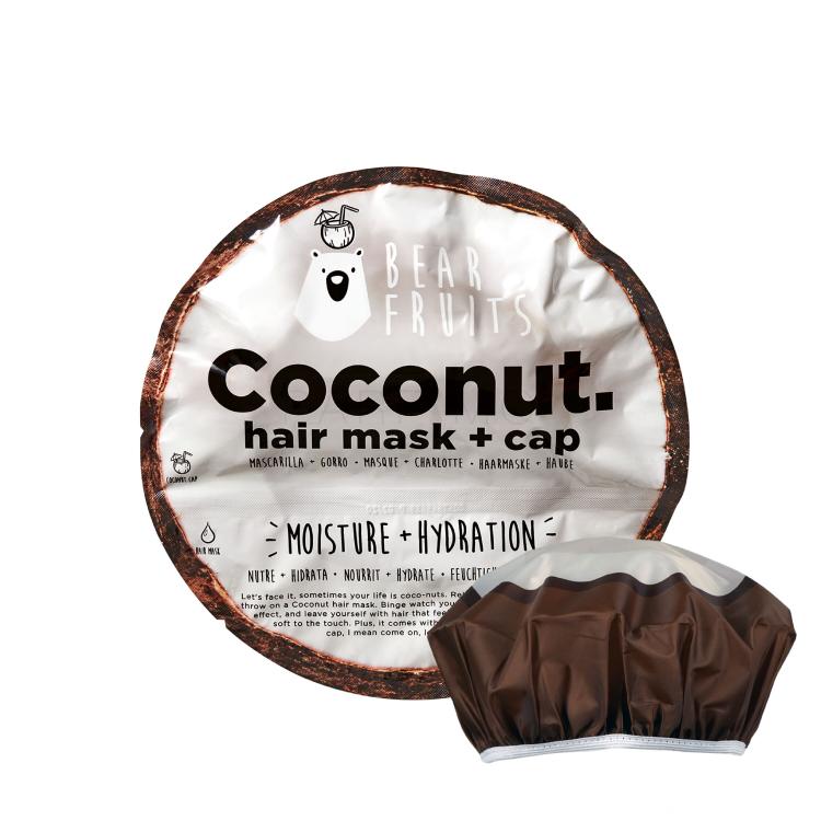 Bear Fruits Coconut Hair Mask + Cap Hajpakolás nőknek Szett