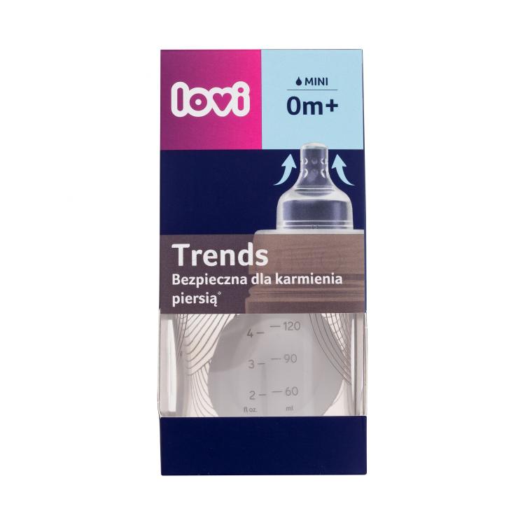 LOVI Harmony Trends Bottle 0m+ Cumisüveg gyermekeknek 120 ml