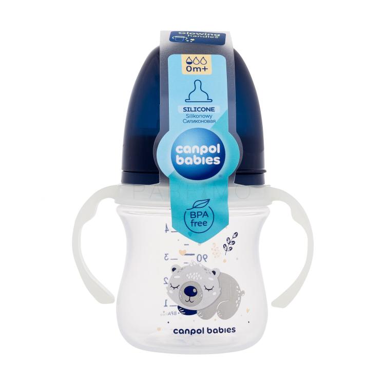 Canpol babies Sleepy Koala Easy Start Anti-Colic Bottle Blue 0m+ Cumisüveg gyermekeknek 120 ml