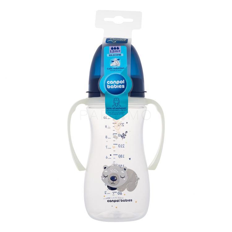 Canpol babies Sleepy Koala Easy Start Anti-Colic Bottle Blue 12m+ Cumisüveg gyermekeknek 300 ml