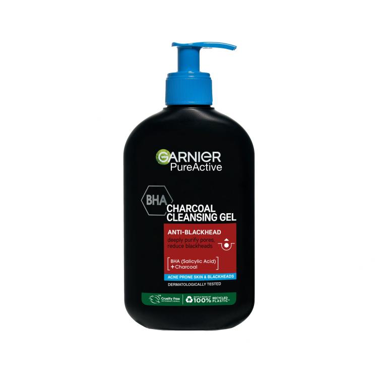 Garnier Pure Active Charcoal Cleansing Gel Arctisztító gél 250 ml