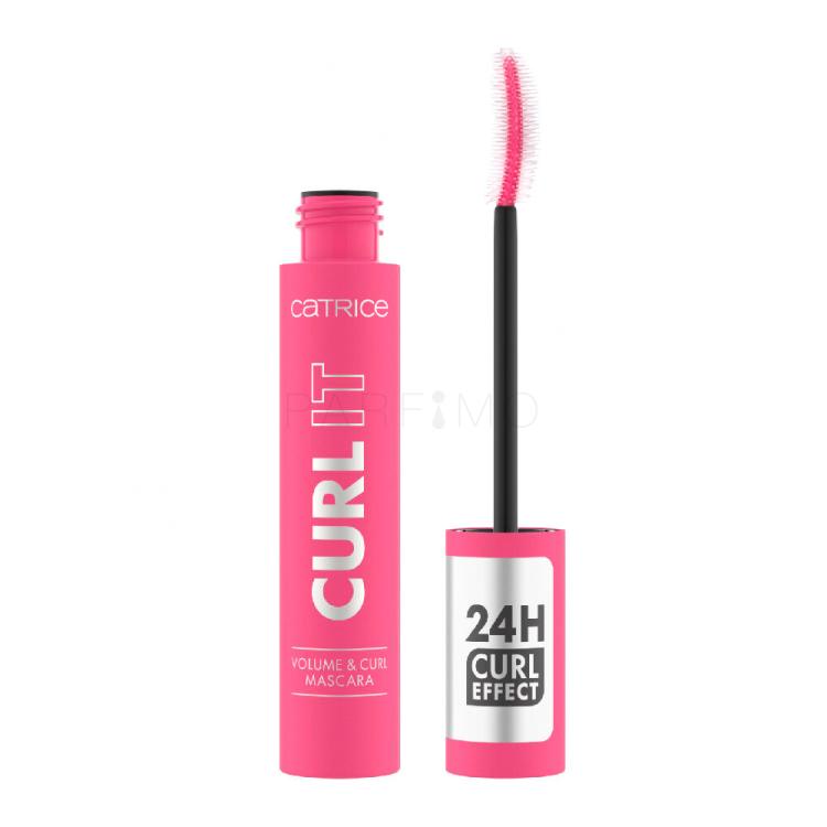 Catrice Curl It Volume &amp; Curl Mascara Szempillaspirál nőknek 11 ml Változat 010 Deep Black