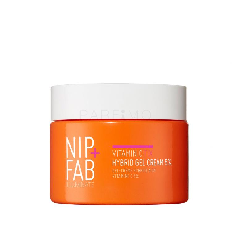 NIP+FAB Illuminate Vitamin C Fix Hybrid Gel Cream 5% Nappali arckrém nőknek 50 ml