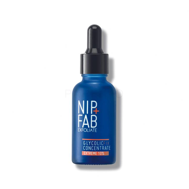 NIP+FAB Exfoliate Glycolic Fix Concentrate Extreme 10% Arcszérum nőknek 30 ml