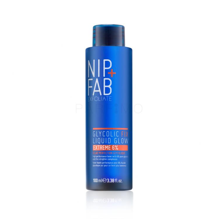 NIP+FAB Exfoliate Glycolic Fix Liquid Glow Extreme 6% Arcpermet nőknek 100 ml