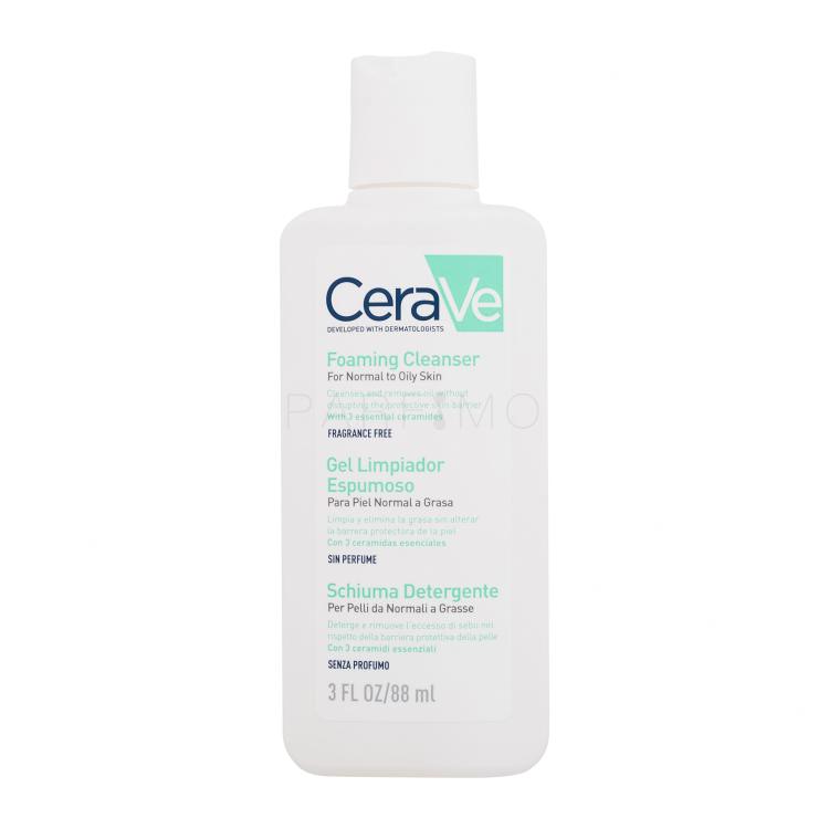 CeraVe Facial Cleansers Foaming Cleanser Arctisztító gél nőknek 88 ml