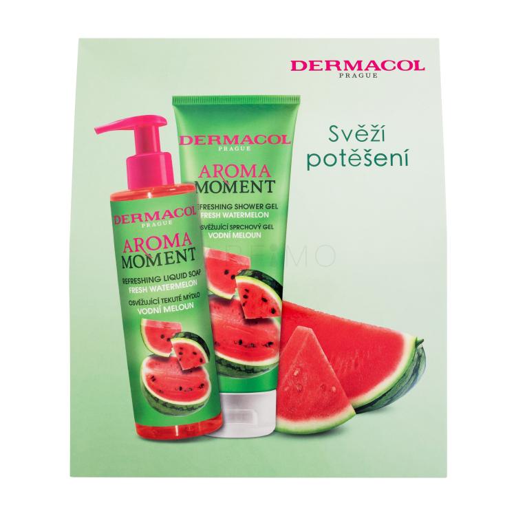 Dermacol Aroma Moment Fresh Watermelon Ajándékcsomagok Fresh Watermelon folyékony szappan 250 ml + Fresh Watermelon tusfürdő 250 ml