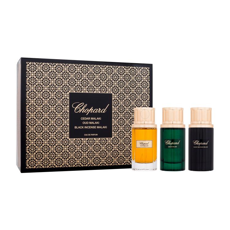 Chopard Malaki Ajándékcsomagok Cedar Malaki eau de parfum 80 ml + Oud Malaki eau de parfum 80 ml + Black Incense Malaki eau de parfum 80 ml