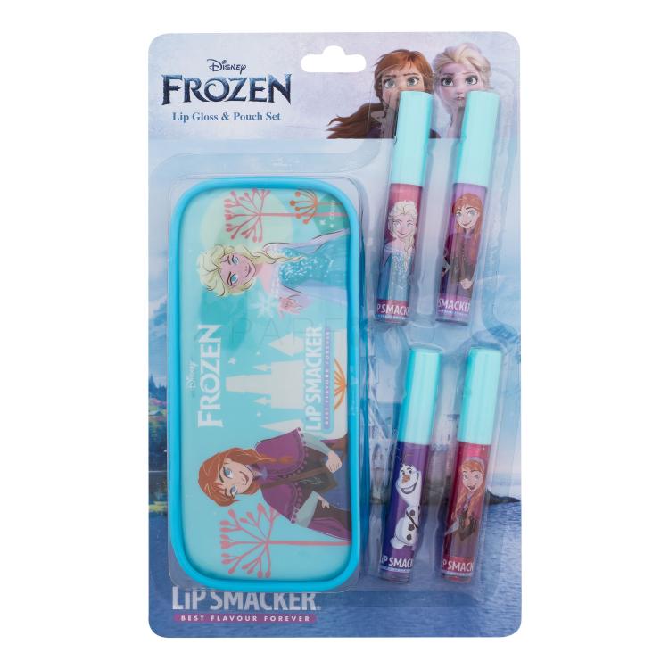 Lip Smacker Disney Frozen Lip Gloss &amp; Pouch Set Ajándékcsomagok szájfény 4 x 6 ml + kozmetikai táska