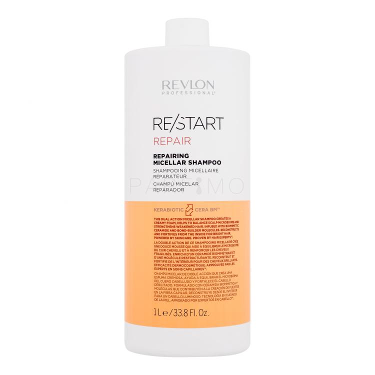 Revlon Professional Re/Start Repair Repairing Micellar Shampoo Sampon nőknek 1000 ml