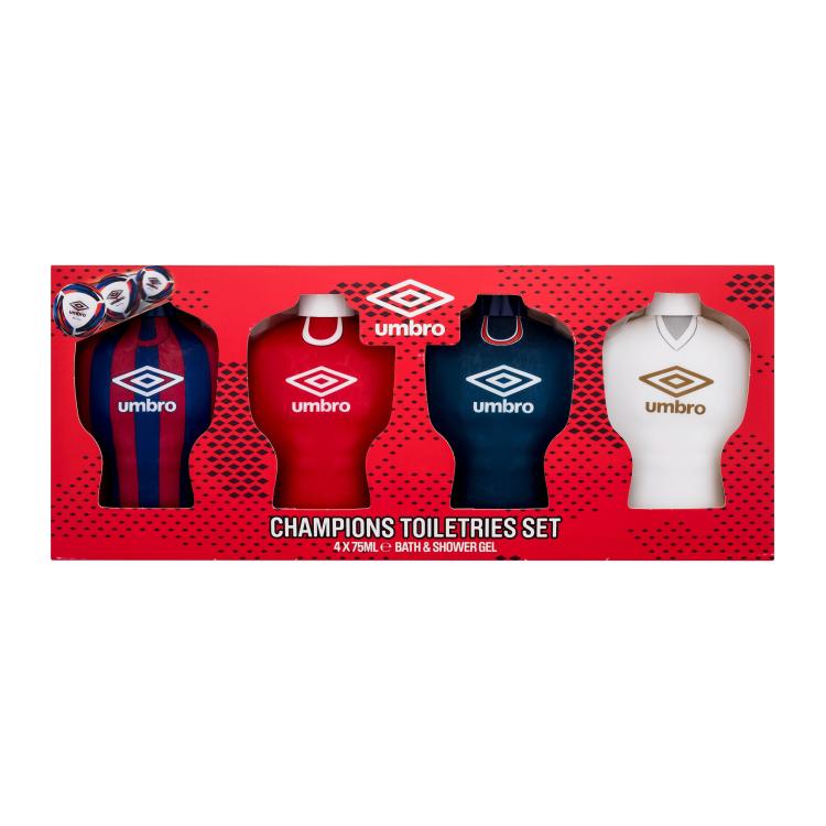 UMBRO Champions Toiletries Set Ajándékcsomagok tusfürdő 4 x 75 ml