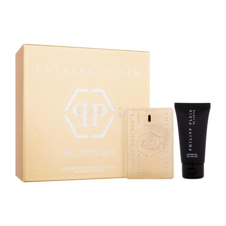 Philipp Plein No Limit$ Gold Ajándékcsomagok eau de parfum 50 ml + tusfürdő 50 ml