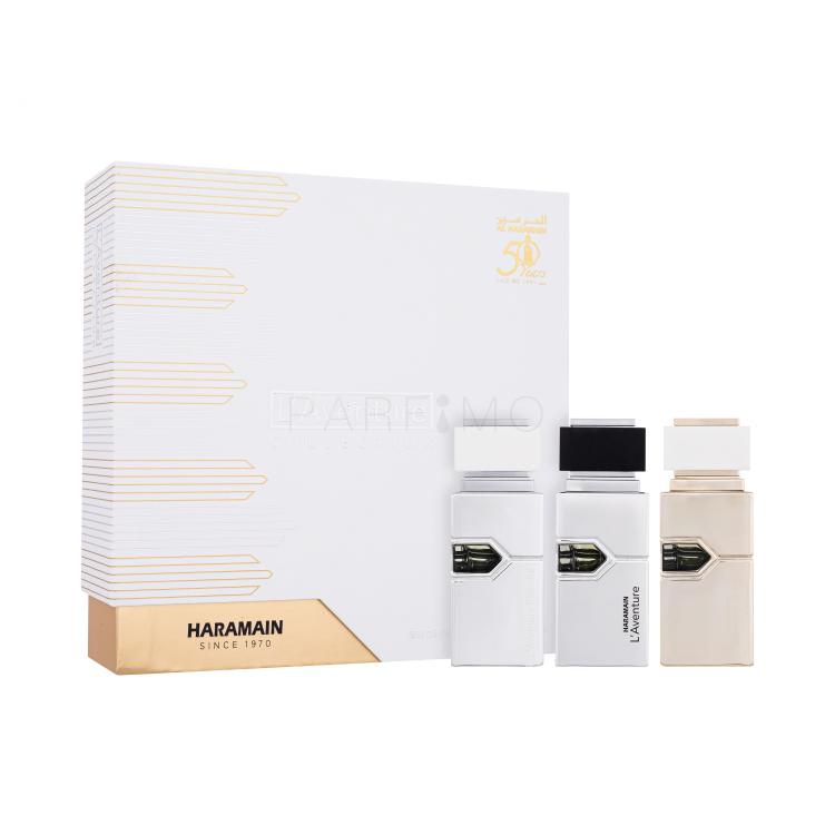 Al Haramain L&#039;Aventure Collection Ajándékcsomagok L&#039;Aventure eau de parfum 30ml + L&#039;Aventure Blanche eau de parfum 30 ml + L&#039;Aventure Femme eau de parfum 30 ml