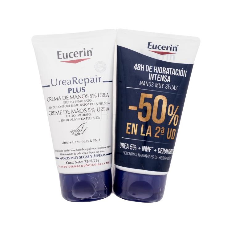 Eucerin UreaRepair Plus 5% Urea Hand Cream Duo Kézkrém nőknek 2x75 ml