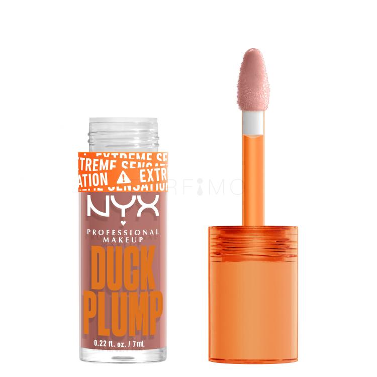 NYX Professional Makeup Duck Plump Szájfény nőknek 6,8 ml Változat 02 Banging Bare