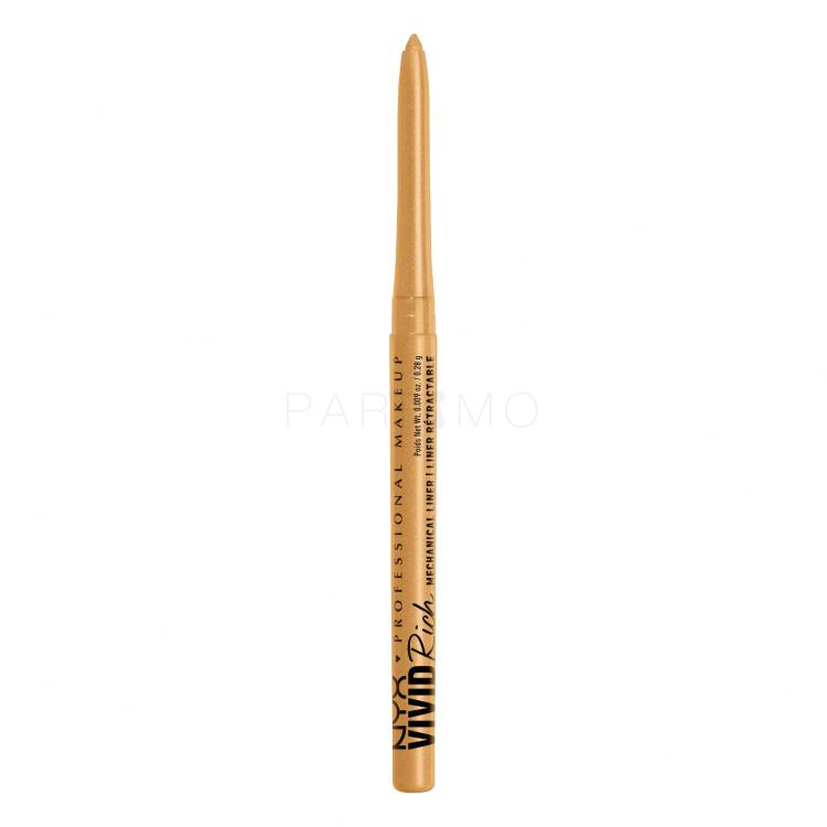 NYX Professional Makeup Vivid Rich Mechanical Liner Szemceruza nőknek 0,28 g Változat 01 Amber Stunner