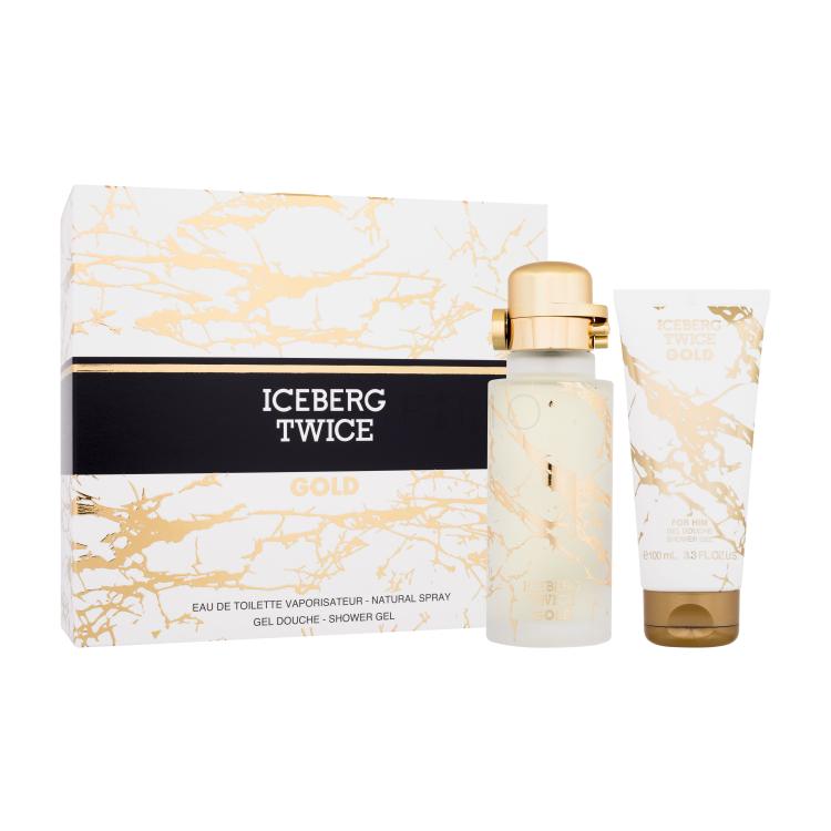 Iceberg Twice Gold Ajándékcsomagok eau de toilette 125 ml + tusfürdő 100 ml sérült doboz