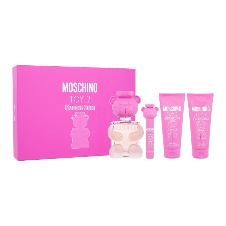 Moschino Toy 2 Bubble Gum Ajándékcsomagok eau de toilette 100 ml + eau de toilette 10 ml + testápoló tej 100 ml + tusfürdő 100 ml