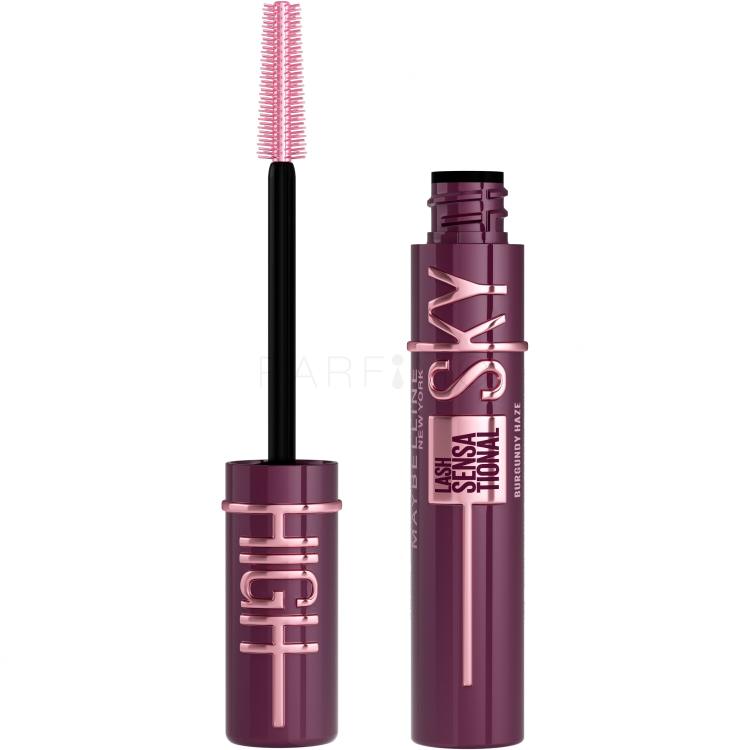 Maybelline Lash Sensational Sky High Szempillaspirál nőknek 7,2 ml Változat Burgundy Haze