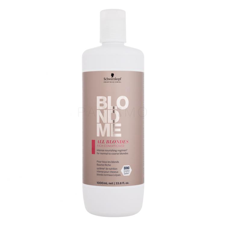 Schwarzkopf Professional Blond Me All Blondes Rich Hajkondicionáló nőknek 1000 ml