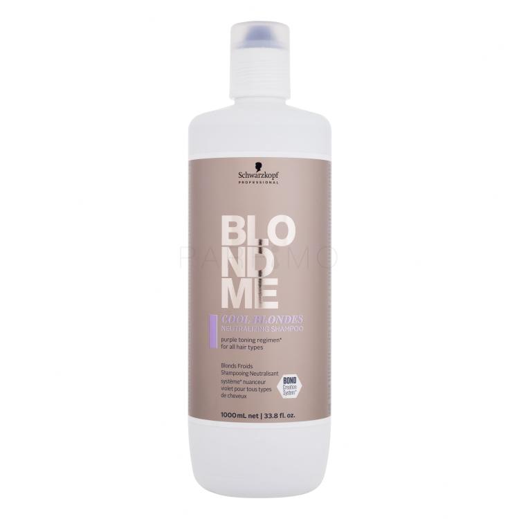 Schwarzkopf Professional Blond Me Cool Blondes Neutralizing Shampoo Sampon nőknek 1000 ml