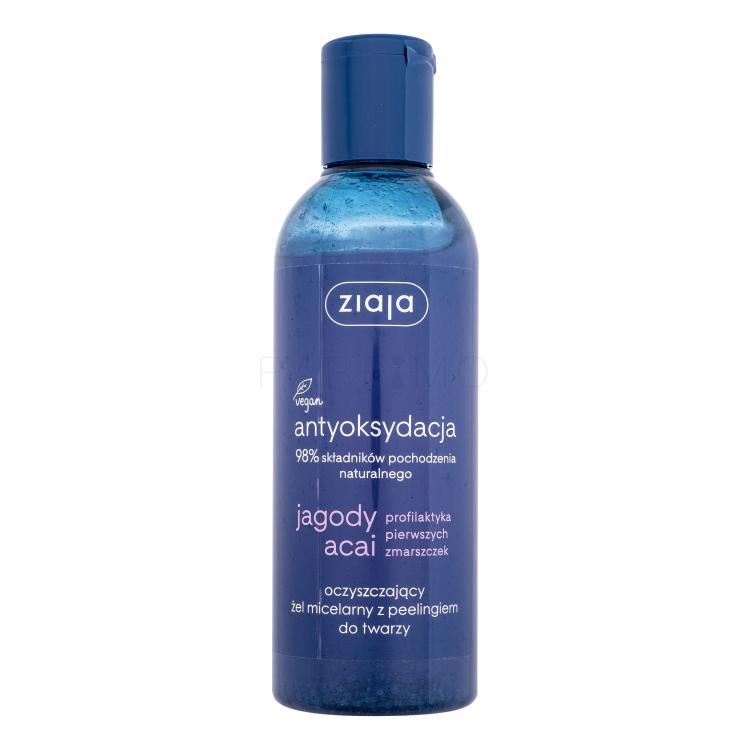 Ziaja Acai Berry Antioxidation Micellar Cleansing Face Scrub Gel Arctisztító gél nőknek 200 ml