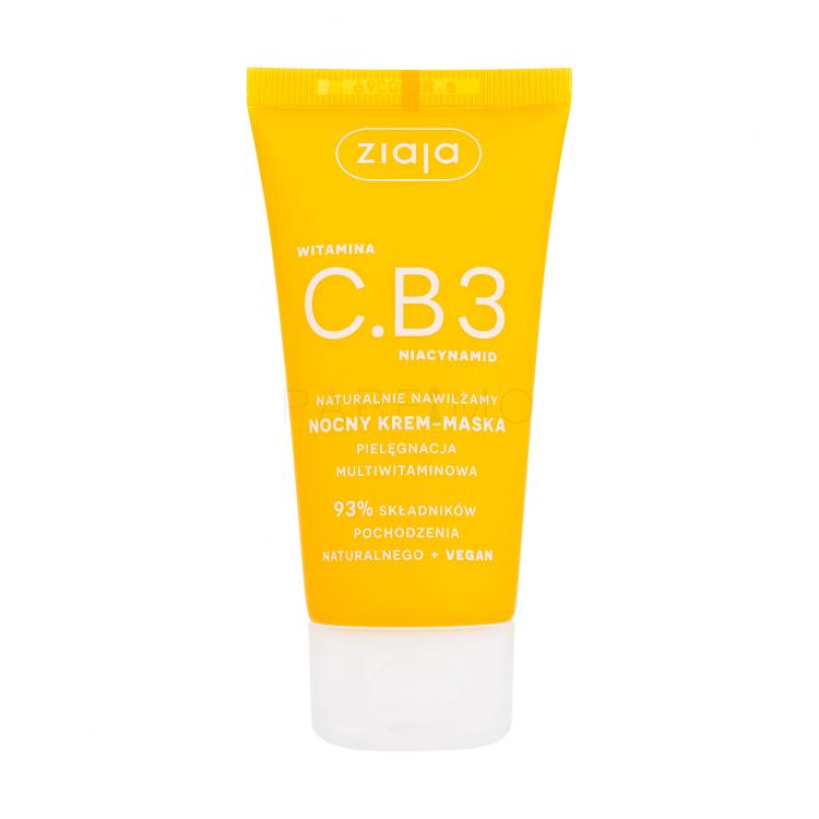 Ziaja Vitamin C.B3 Niacinamide Night Cream-Mask Éjszakai szemkörnyékápoló krém nőknek 50 ml