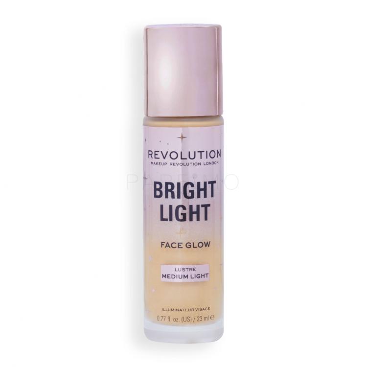 Makeup Revolution London Bright Light Face Glow Alapozó nőknek 23 ml Változat Lustre Medium Light