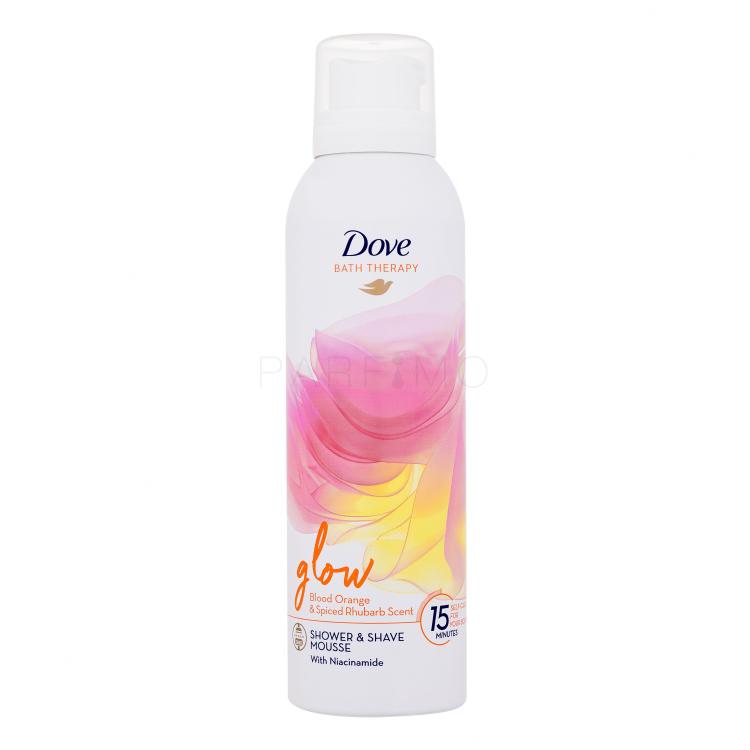 Dove Bath Therapy Glow Shower &amp; Shave Mousse Habzó tusfürdő nőknek 200 ml