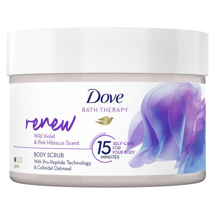 Dove Bath Therapy Renew Body Scrub Testradír nőknek 295 ml