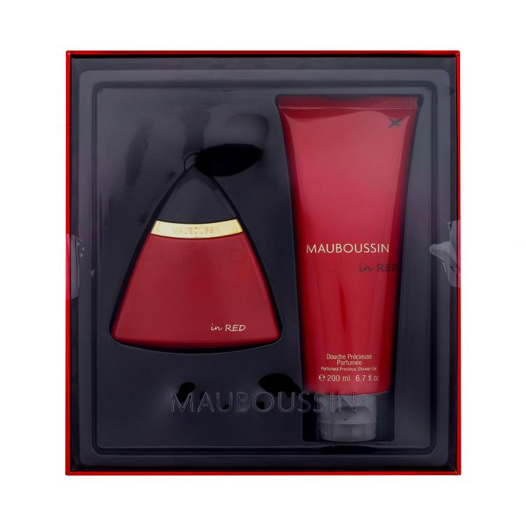 Mauboussin Mauboussin in Red Ajándékcsomagok eau de parfum 100 ml + tusfürdő 200 ml