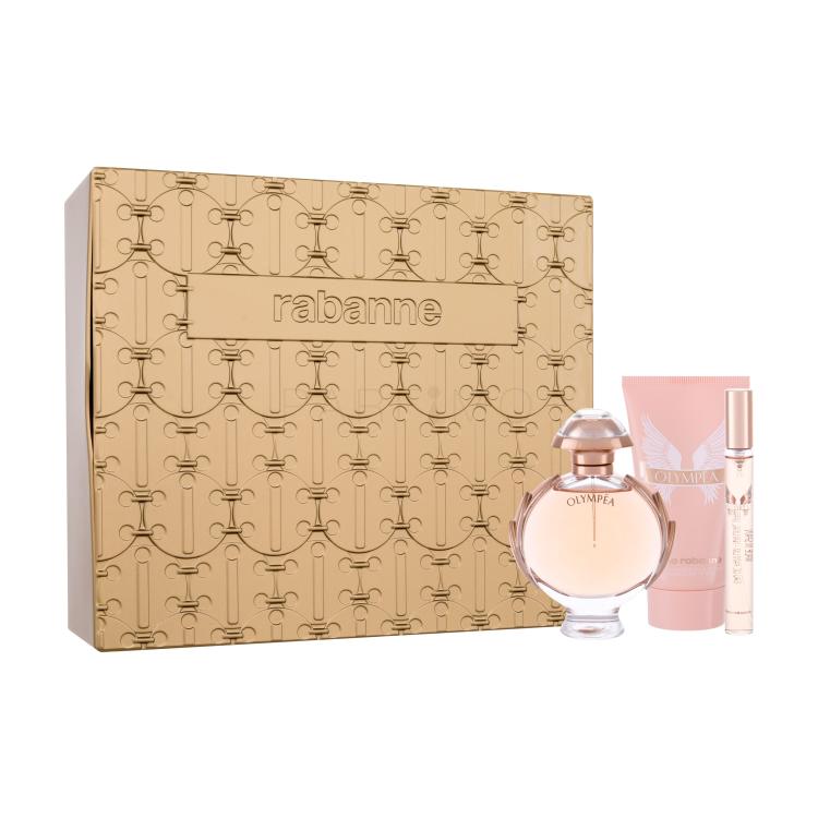 Paco Rabanne Olympéa Ajándékcsomagok eau de parfum 50 ml + testápoló tej 75 ml + eau de parfum 10 ml + fémdoboz