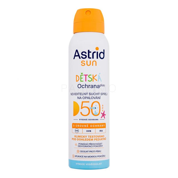 Astrid Sun Kids Dry Spray SPF50 Fényvédő készítmény testre gyermekeknek 150 ml