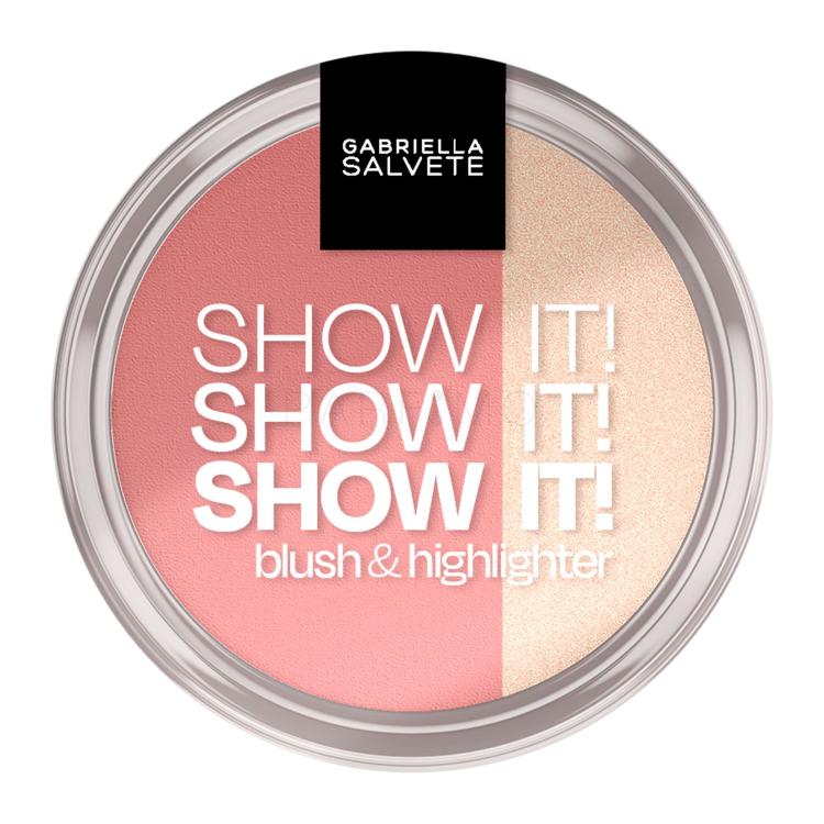 Gabriella Salvete Show It! Blush &amp; Highlighter Pirosító nőknek 9 g Változat 01