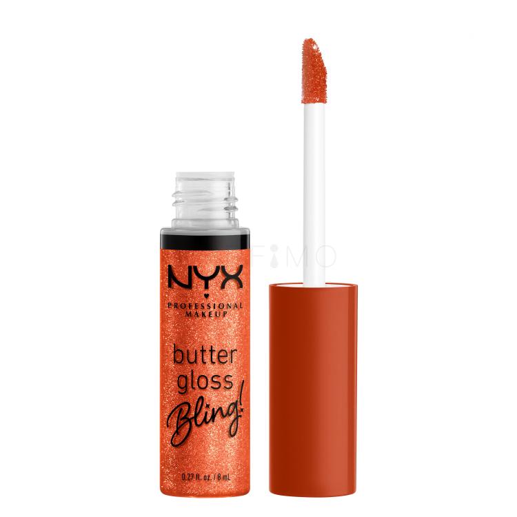 NYX Professional Makeup Butter Gloss Bling Szájfény nőknek 8 ml Változat 06 Shimmer Down