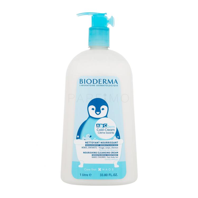 BIODERMA ABCDerm Cold-Cream Nourishing Cleansing Cream Krémtusfürdő gyermekeknek 1000 ml