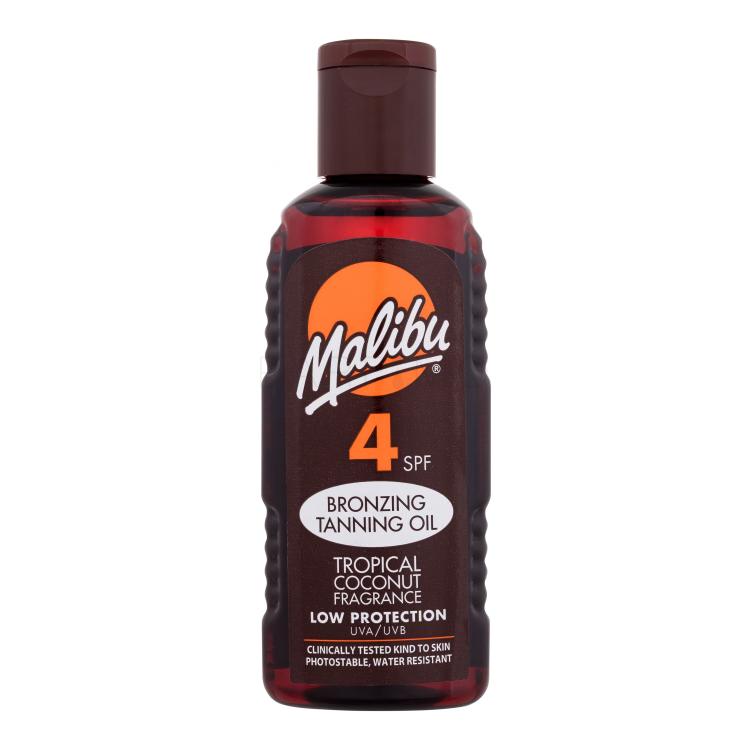 Malibu Bronzing Tanning Oil SPF4 Fényvédő készítmény testre nőknek 100 ml