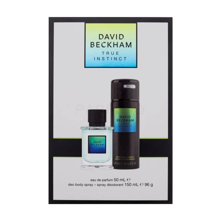 David Beckham True Instinct Ajándékcsomagok eau de parfum 50 ml + dezodor 150 ml