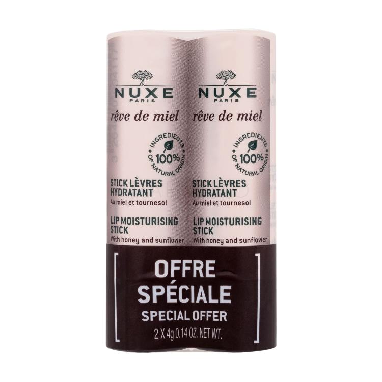 NUXE Rêve de Miel Lip Moisturising Stick Ajakbalzsam nőknek 2x4 g