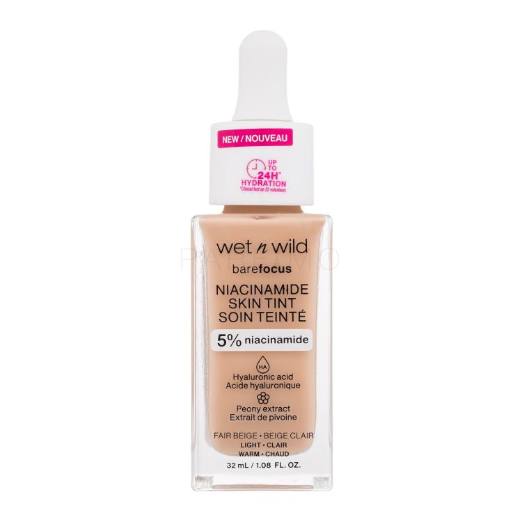 Wet n Wild Bare Focus Niacinamide Skin Tint Alapozó nőknek 32 ml Változat Light