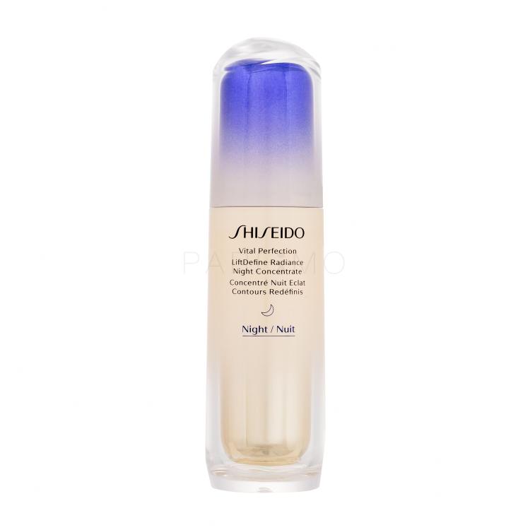 Shiseido Vital Perfection LiftDefine Radiance Night Concentrate Arcszérum nőknek 40 ml