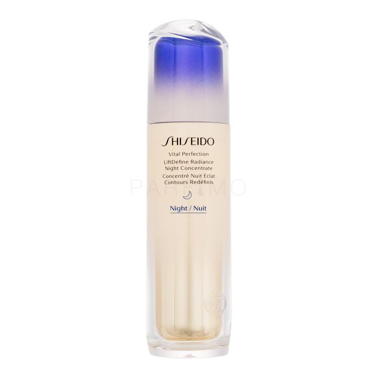 Shiseido Vital Perfection LiftDefine Radiance Night Concentrate Arcszérum nőknek 80 ml